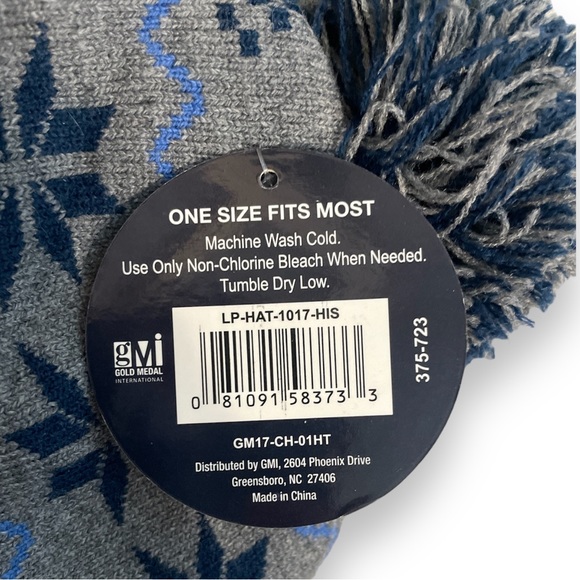 Colorado Limited Knit Beanie Snowboard w Pom Slate Gray Cuffed One size Ski - Picture 3 of 3